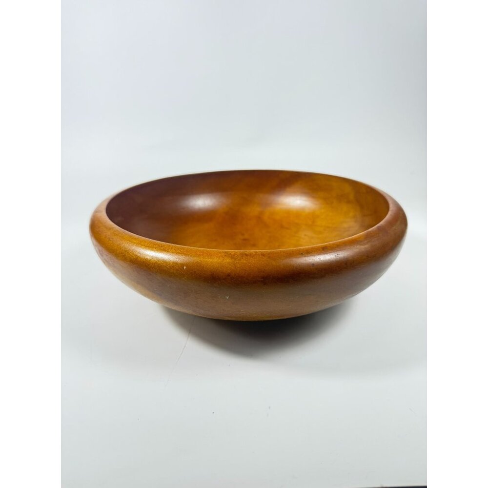 Dough Salad Bowl 1940’s Light Wood Pine RoundVintageMid Century Modern Farmhouse - Picture 2 of 12